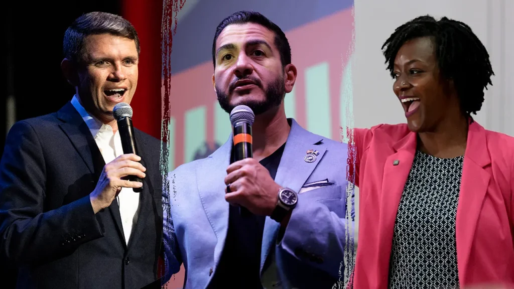 Progressives Nixon, El-Sayed, and Talarico draw on Jesus to energize Senate campaigns