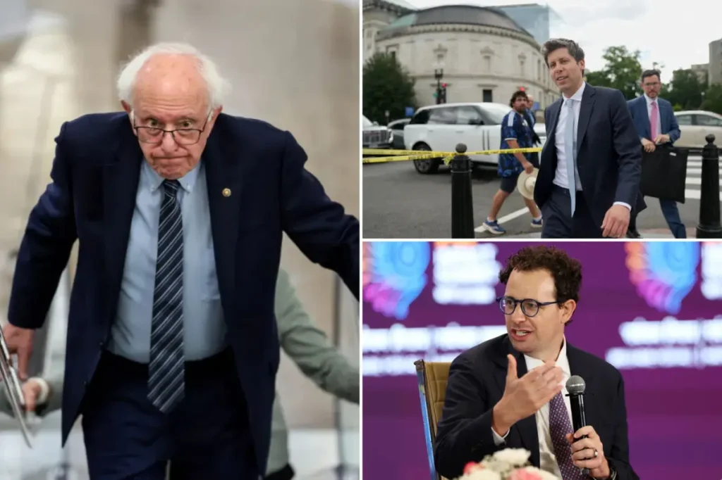 Sen. Bernie Sanders calls for CEOs to halt AI development for the sake of humanity.