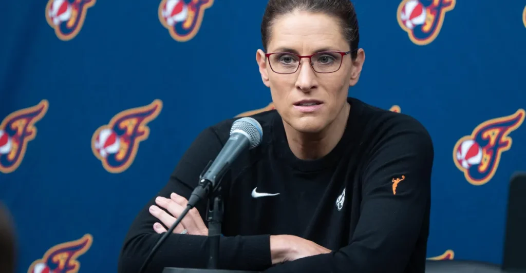 Stephanie White passionately supported the Fever ahead of their game against the Liberty.