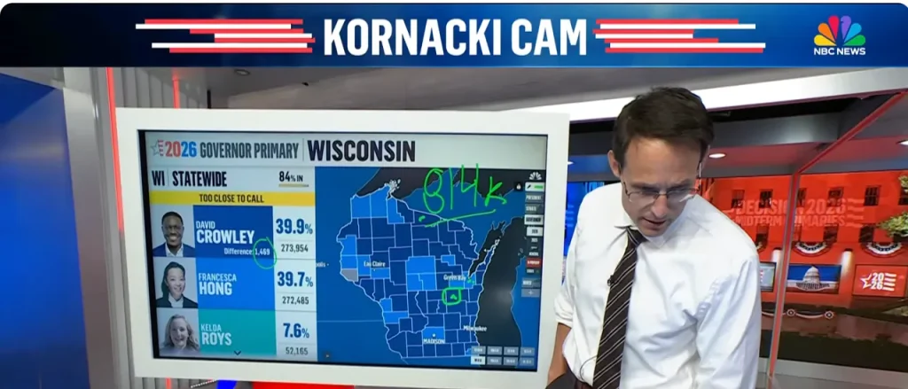 Steve Kornacki Clearly Confused By Delay In Wisconsin Vote Counting