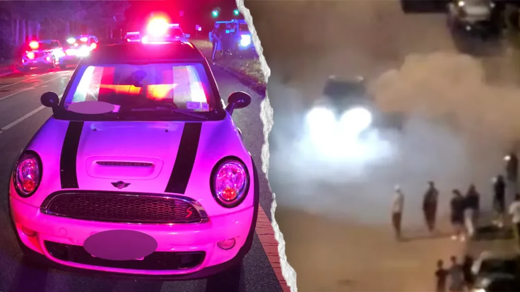 Street takeover in Long Island leads to 15 arrests and 7 vehicles being taken by police.