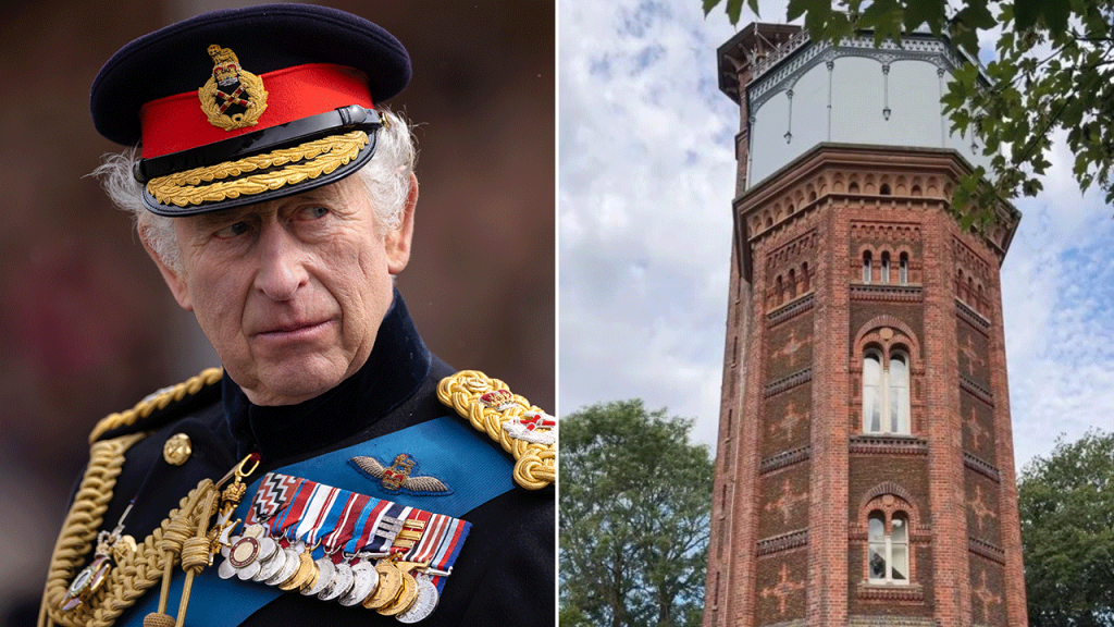 The historic water tower at King Charles' Sandringham Estate is now up for rent.