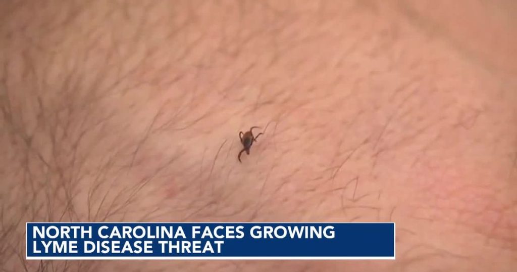 Ticks that transmit Lyme disease are increasing in North Carolina, a study reveals