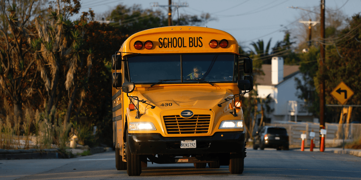 Troubling school bus journey: Students and a parent exit through windows; parent shatters door glass and is taken into custody