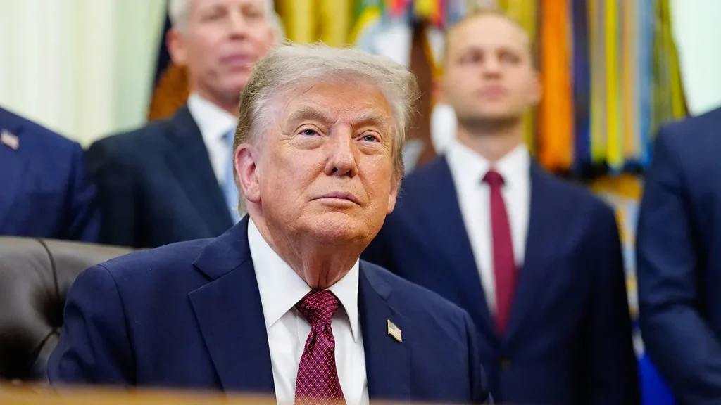 Trump cautions that hindering data centers could lead to falling behind in the AI competition.