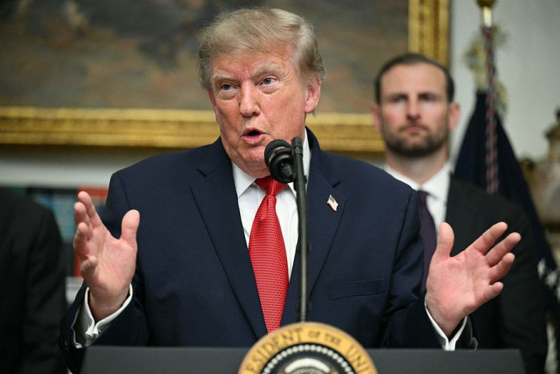 Trump comments on rising trade conflicts between the U.S. and Canada, stating that Canada seeks the advantages of being a state without actually being one.
