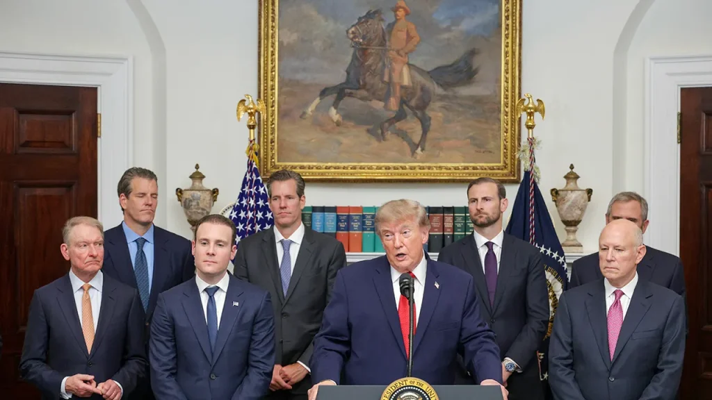 Trump holds a White House summit on cryptocurrency to promote the CLARITY Act bill