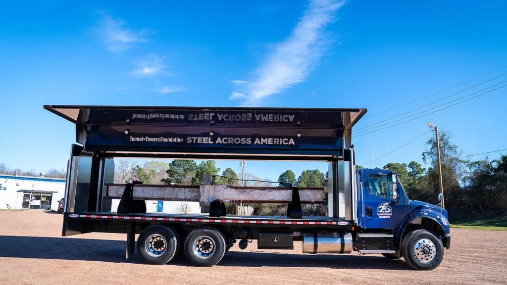 Tunnel to Towers Foundation travels across the US with the steel beam from the South Tower