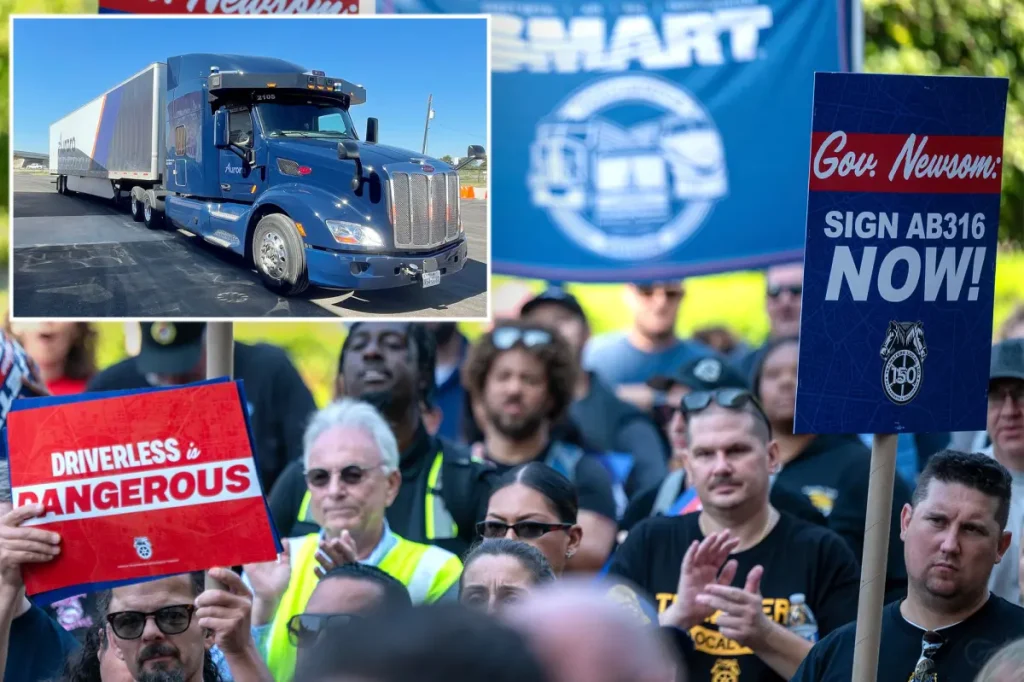 Union files lawsuit against California regarding self-driving truck regulations