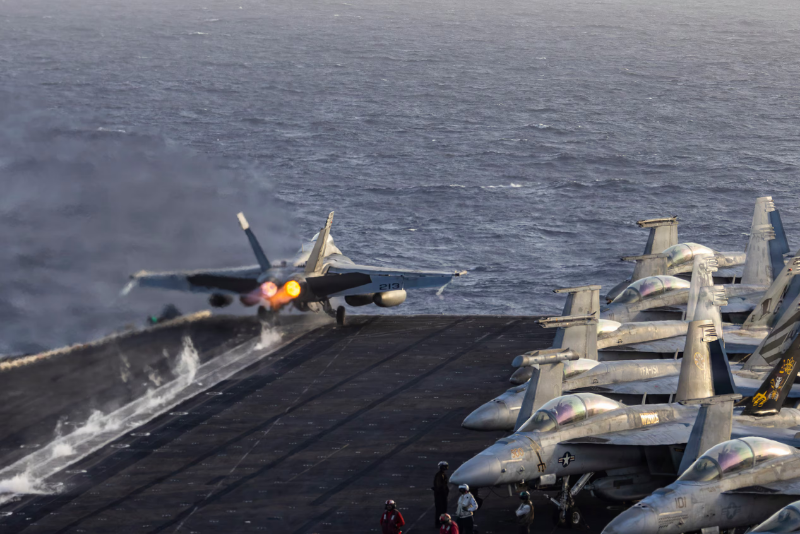 U.S. troops target Iranian rocket launchers, marking the first military action in a month