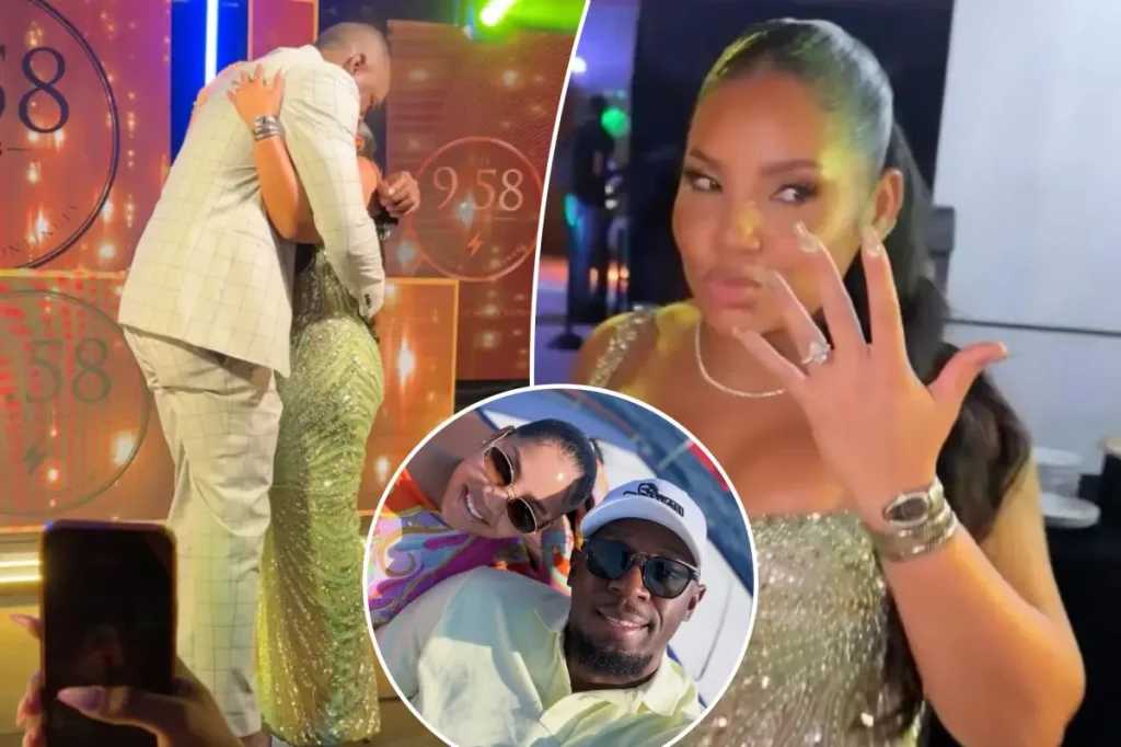 Usain Bolt proposes to his longtime girlfriend during his 40th birthday party