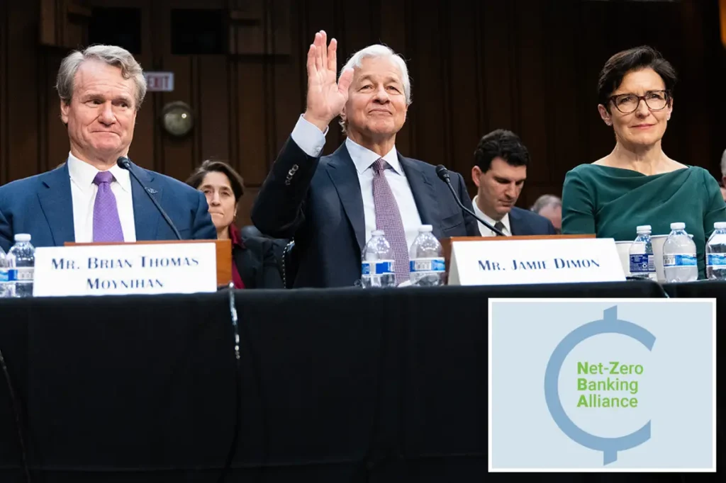 Wall Street's climate initiative for 'net zero' fails as US banks abandon responsible partnerships, according to a report