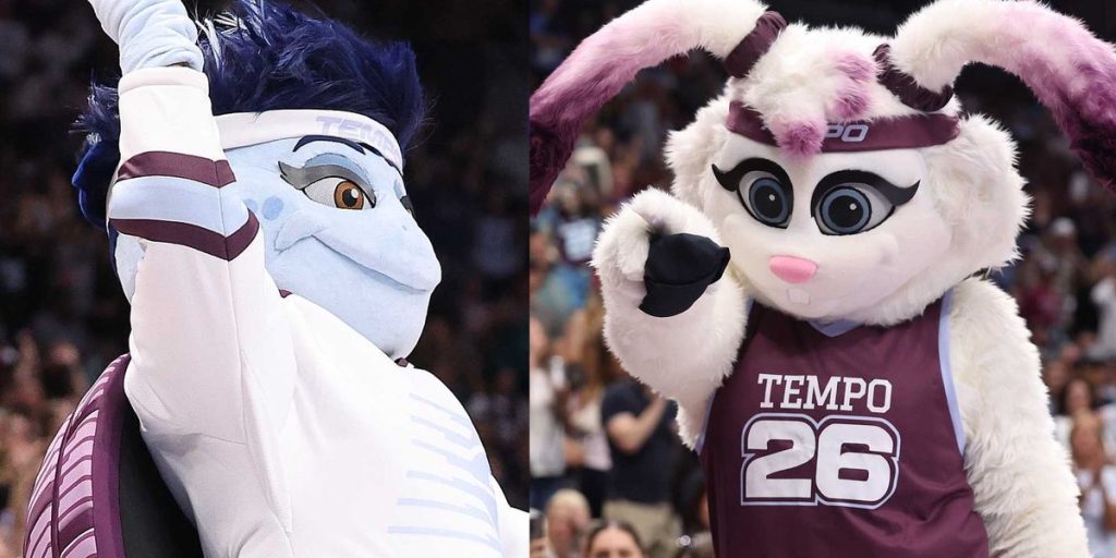 WNBA team introduces a snapping turtle mascot that uses 'she/them' pronouns and faces funny reactions.
