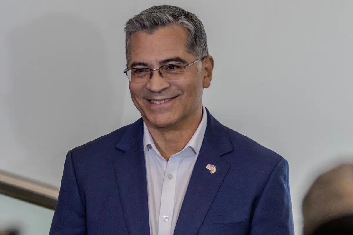 Xavier Becerra's campaign website is outdated