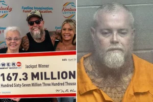 $167M Powerball winner taken into custody for the fifth time after celebrating winnings while intoxicated in a Walmart parking lot