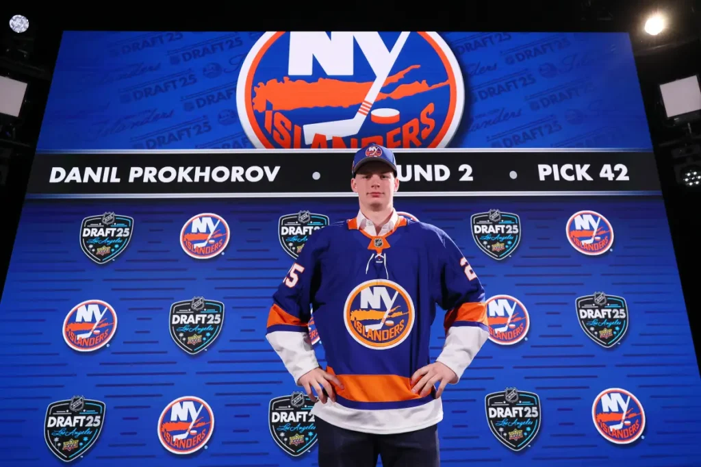 6-foot-6 newcomer Daniil Prokhorov plays a significant role in the Islanders' future