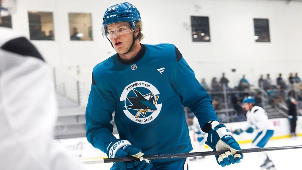 7-foot-1 Sharks prospect Alexander Karmanov fights Kings rookie in exciting viral brawl