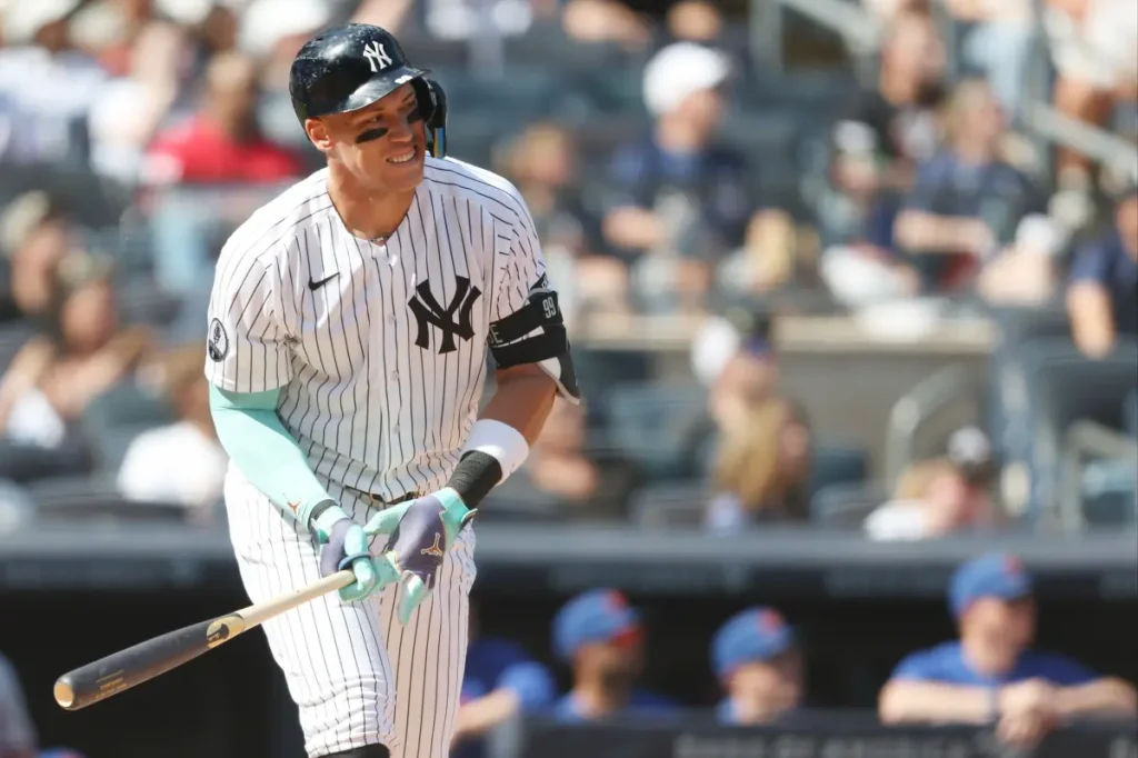 Aaron Judge plays in his second consecutive game but has a day off approaching.