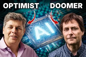 AI researchers assert that we are progressing toward developing a 'new species' of highly intelligent machines in a video discussion.