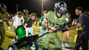 All players on California high school football team suspended due to mascot's inappropriate gesture
