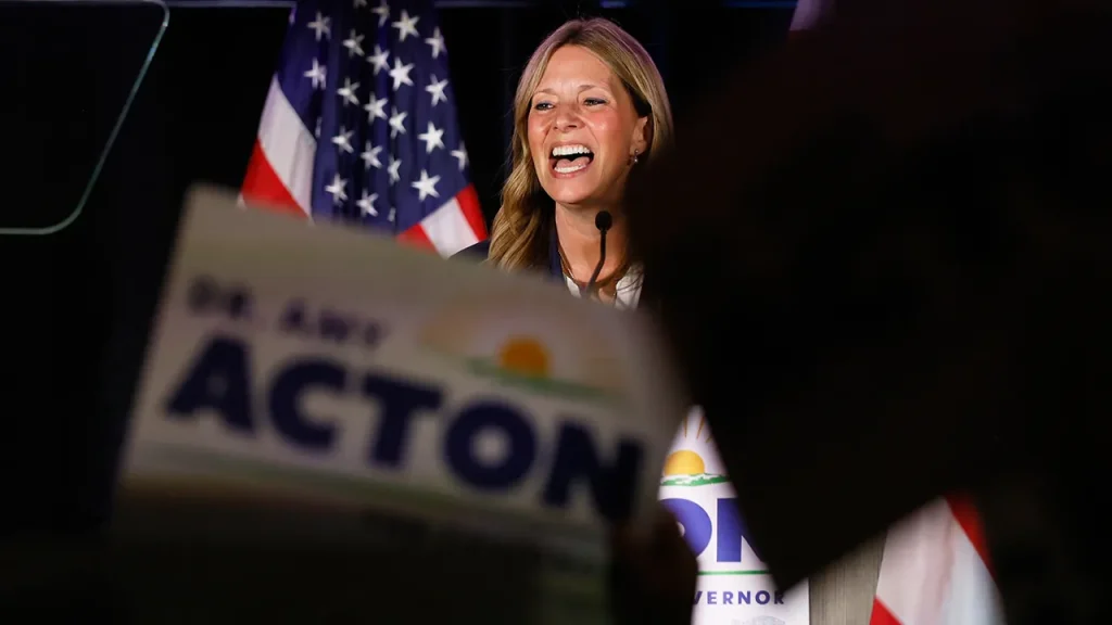 Amy Acton's campaign team confronts videographer regarding refusal to film debate