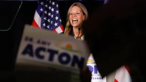 Amy Acton's campaign team confronts videographer regarding refusal to film debate