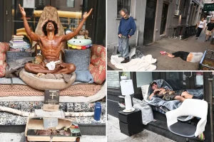 Anna Wintour's Greenwich Village neighborhood is filled with homeless camps.