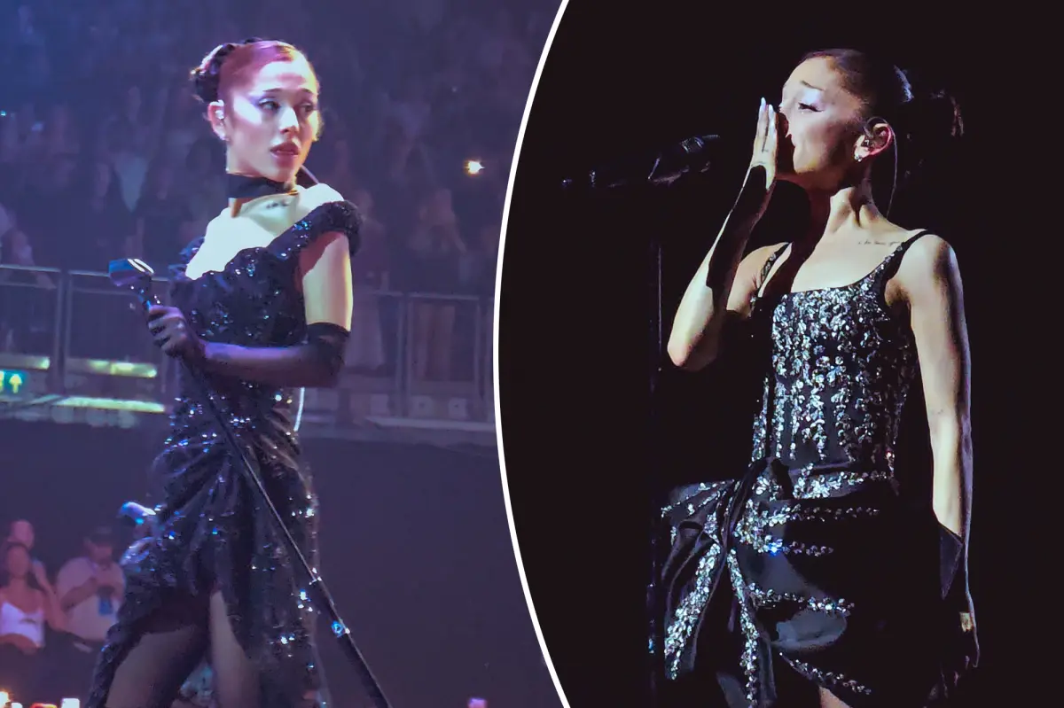 Ariana Grande sheds tears at her last 'Eternal Sunshine' concert before stepping away from the limelight.