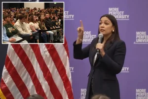 Audience chants 'from the river to the sea' at AOC event supporting Democrats before midterms