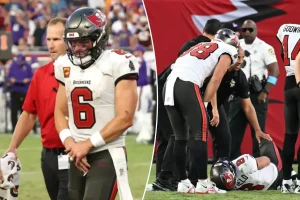 Baker Mayfield dislocates his thumb as the Buccaneers' rough beginning continues