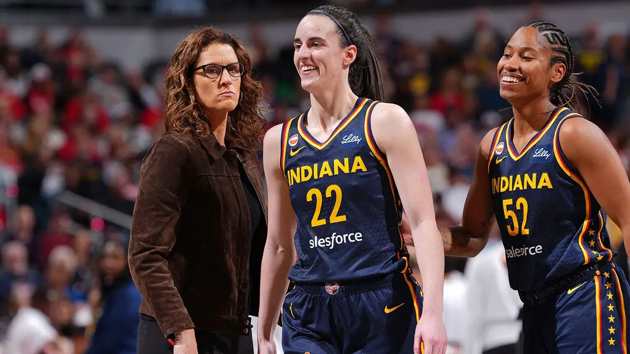 Caitlin Clark and the Indiana Fever achieve a decisive victory over the top-ranked Lynx in their last home game.