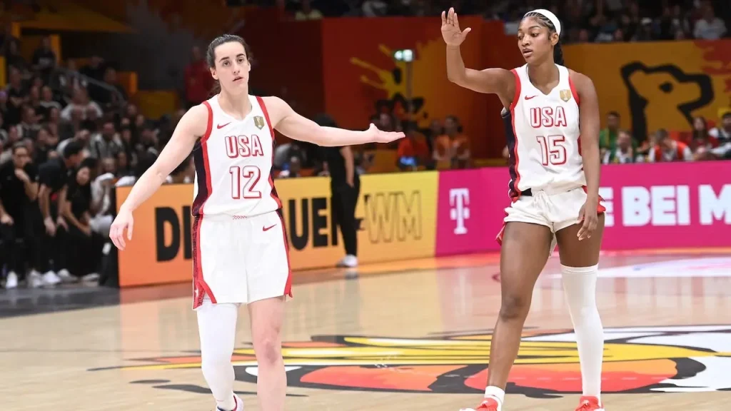 Caitlin Clark states that she and Angel Reese have 'always been friends' following their victory at the FIBA Women's World Cup.