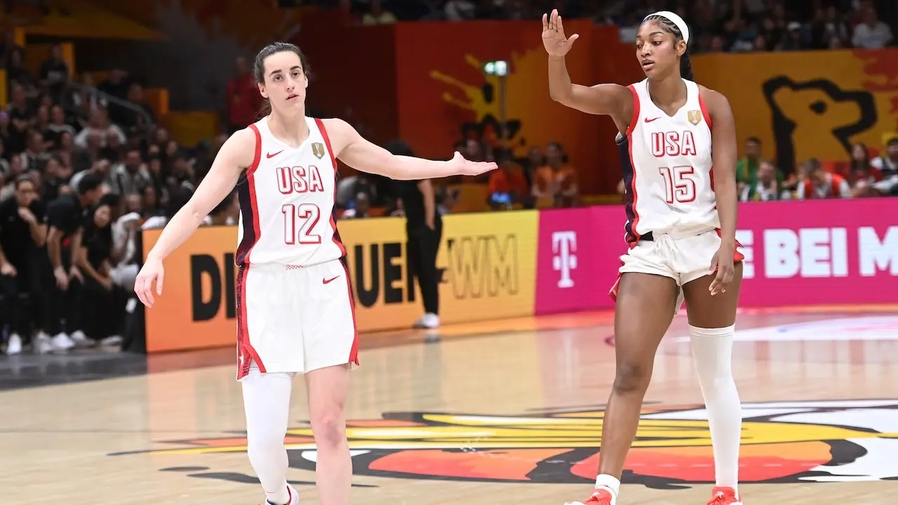 Caitlin Clark states that she and Angel Reese have 'always been friends' following their victory at the FIBA Women's World Cup.