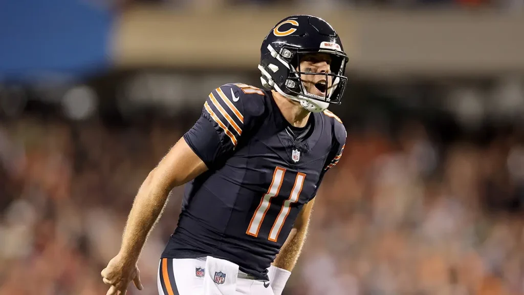 Case Keenum's play in the victory against the Eagles should signal to the Bears: there's no need to hurry Caleb Williams back.