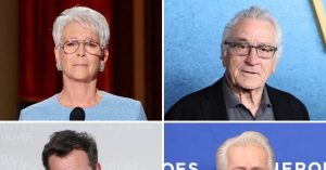 Celebrities Jamie Lee Curtis, Robert De Niro, Noah Wyle, and Martin Sheen Promise to 'Protect the Constitution' Before the Midterm Elections