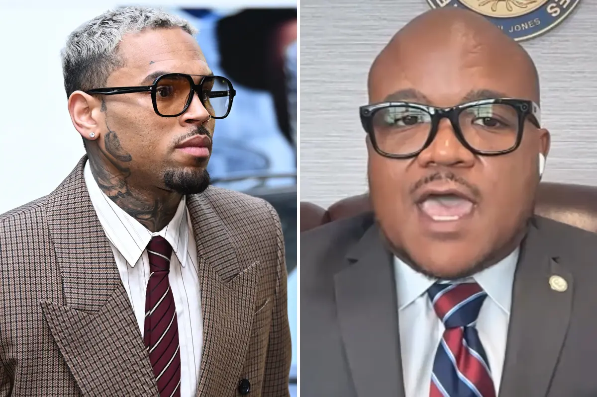 Chris Brown criticizes Texas state representative Venton Jones after he says sorry for recognizing him: 'Keep that award'