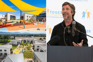 Christian Bale embodies Batman by creating a foster village in Palmdale, California