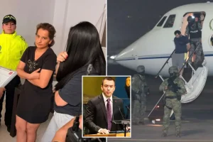 Colombian authorities arrest wife and daughter of Ecuadorian gang leader 'Fito' who has been sent to the United States.