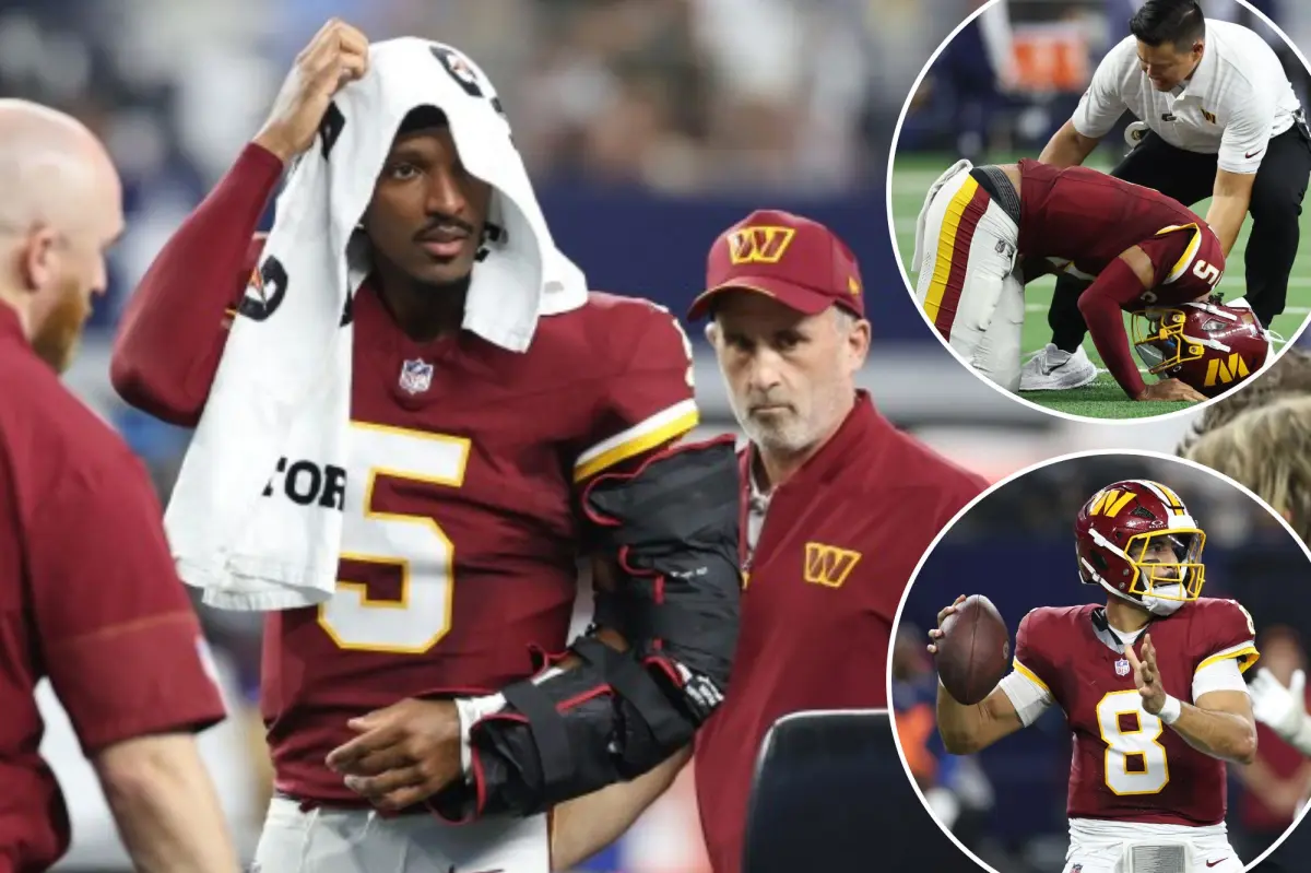 Commanders receive important injury update on Jayden Daniels after shocking departure