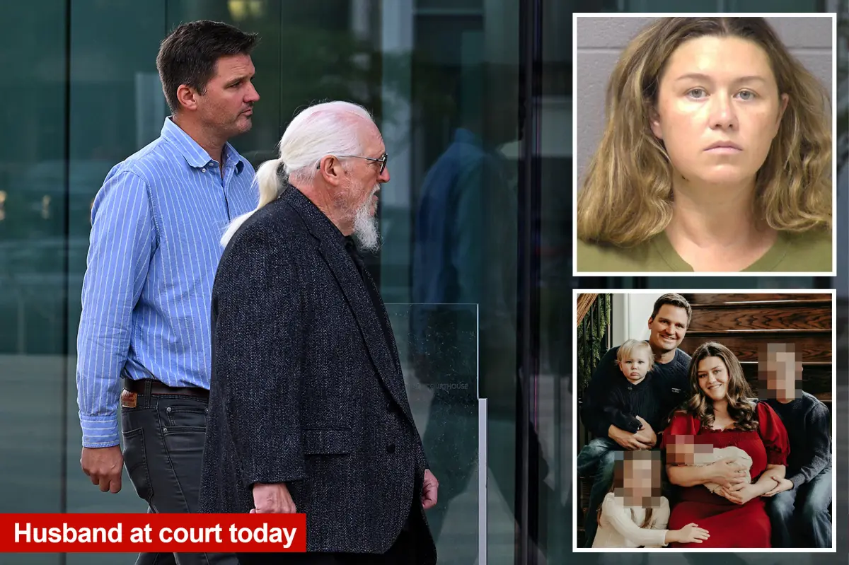 Corie Walsh's husband backs her during the trial after she is accused of hanging their 2-year-old, as she maintains her innocence.