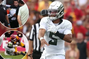 Dante Moore speaks out after debated head injury.