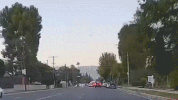 Dashcam footage shows NBC Telemundo helicopter crash in Chatsworth