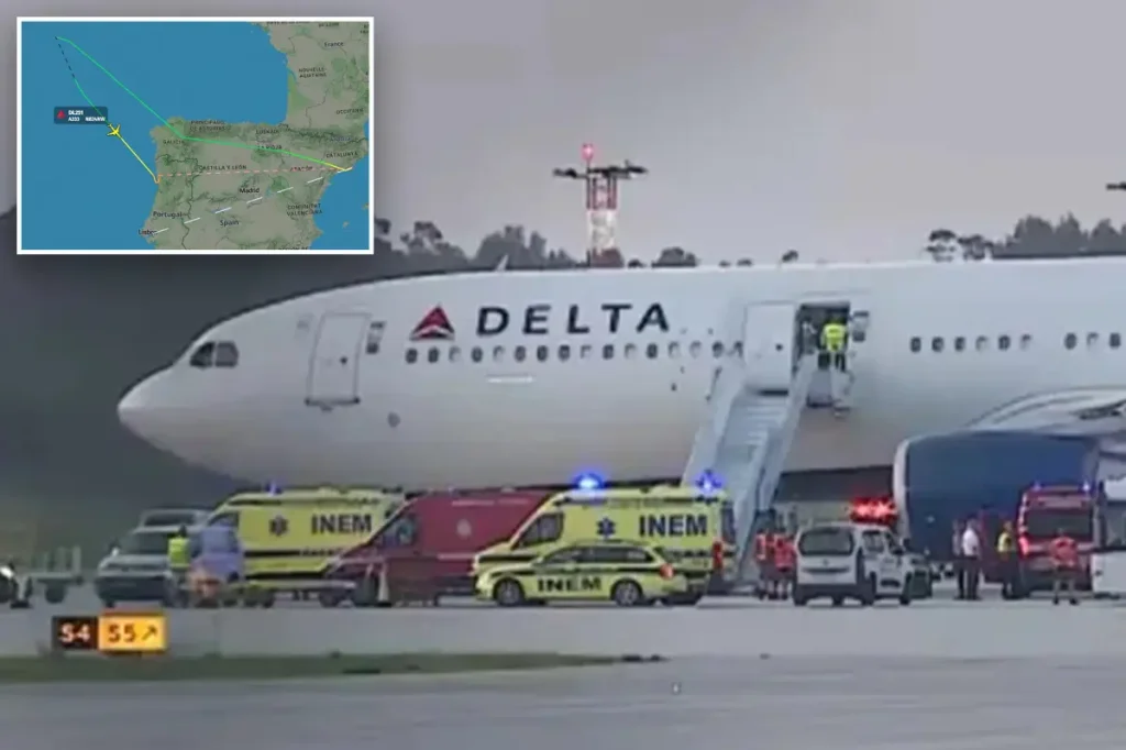Delta flight heading to Boston makes emergency landing in Portugal due to smoke in the cabin