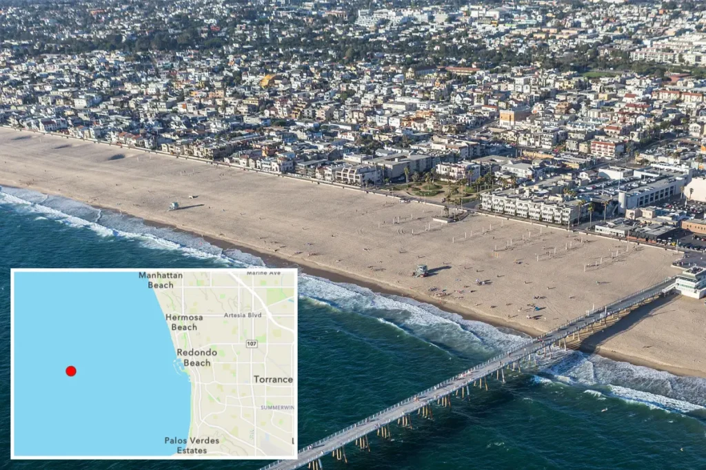 Earthquake hits near the coast of Los Angeles, shaking buildings on Sunday morning.