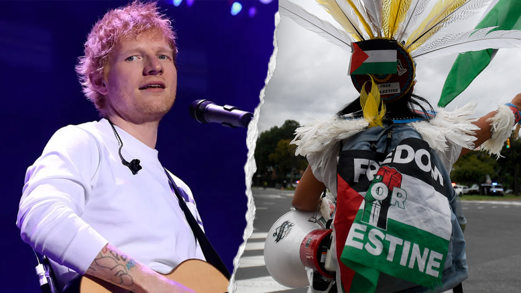Ed Sheeran's concert in Philadelphia faced pro-Palestinian demonstrations