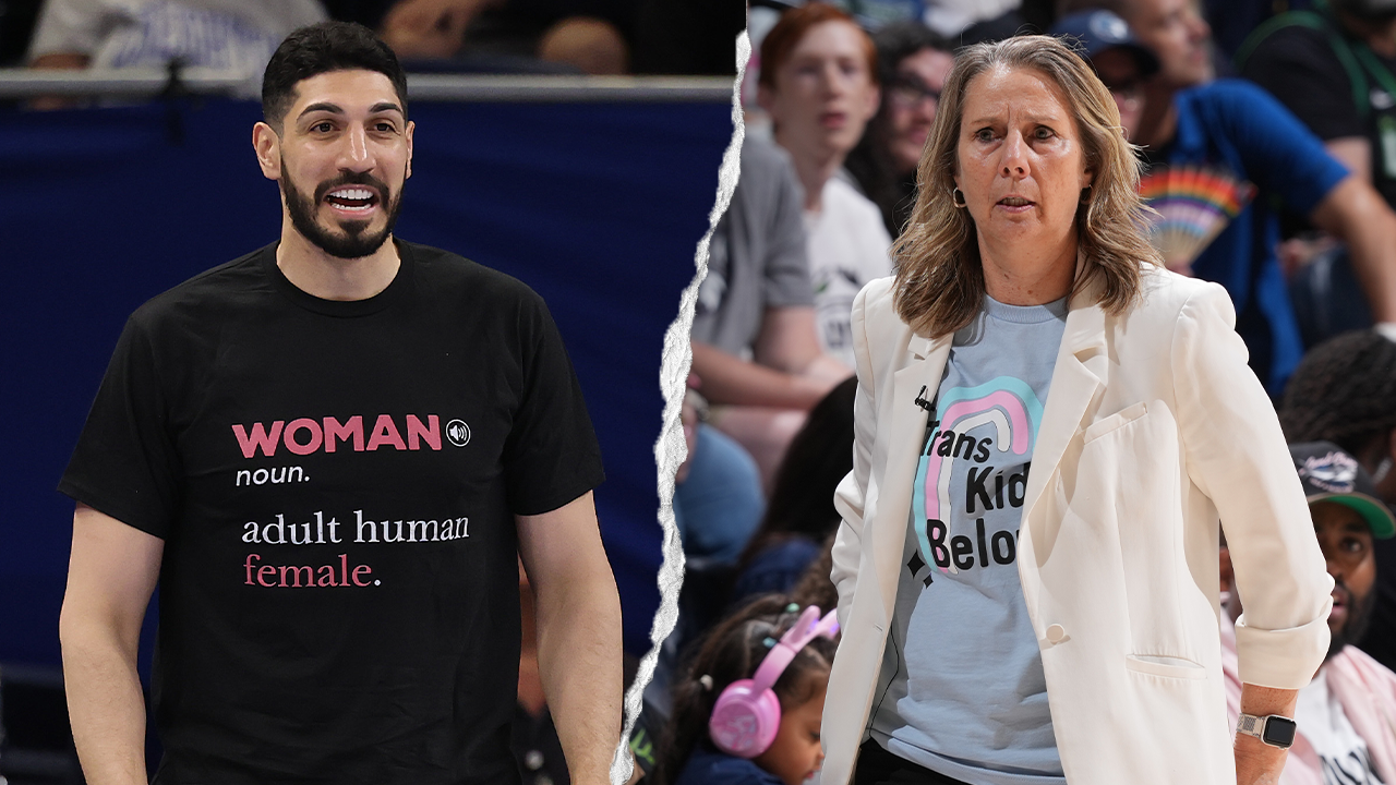 Enes Freedom criticizes Cheryl Reeve for claiming that supporters of women's sports want to eliminate transgender individuals.