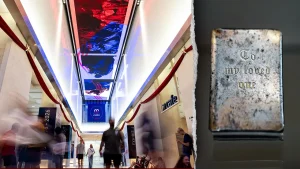Exhibit on WWII at the Museum of the Bible showcases Heart Shield Bibles