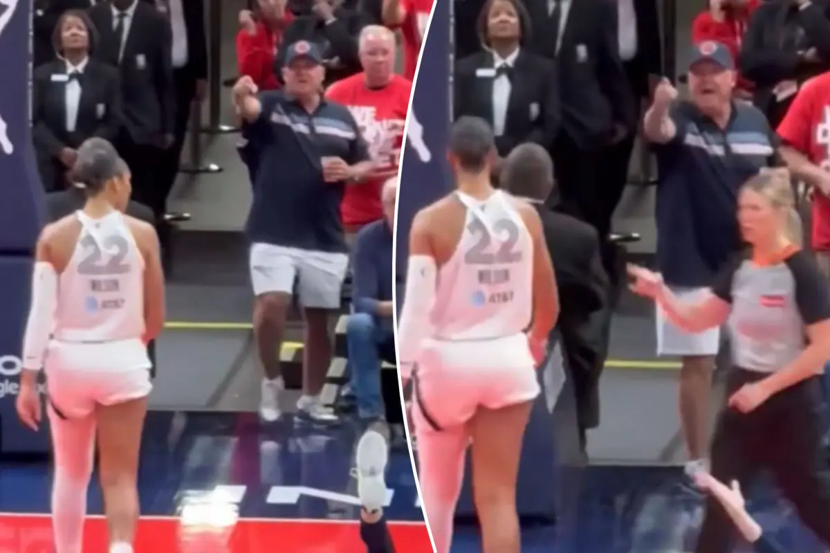 Fresh perspective surfaces in intense A'ja Wilson clash with a gesturing Fever supporter