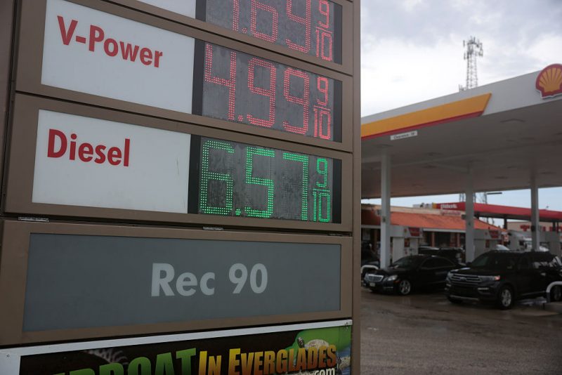 Gas prices rise significantly over the past week, with diesel reaching the highest average ever recorded.