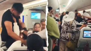 Intense fight breaks out among passengers on flight to London